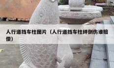 人行道擋車(chē)柱圖片（人行道擋車(chē)柱絆倒傷誰(shuí)賠償）