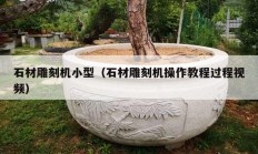 石材雕刻機(jī)小型（石材雕刻機(jī)操作教程過(guò)程視頻）